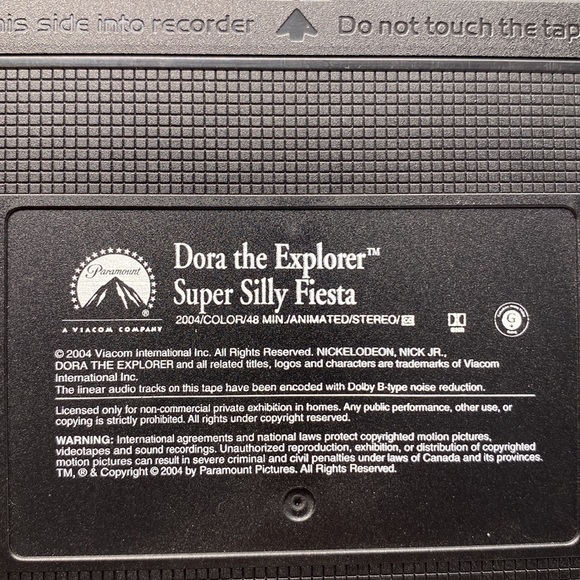 Dora The Explorer: Super Silly Fiesta! VHS Video Nick Jr. - Picture 9 of 9